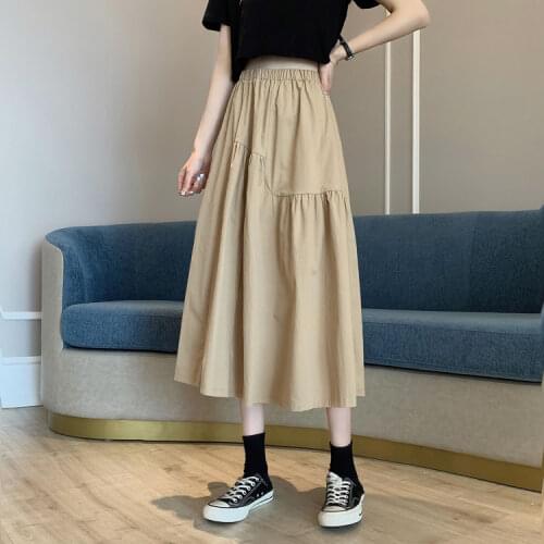 Cheap wholesale 2021 spring summer autumn new fashion casual sexy women Skirt woman female OL long skirt white skirt Fy2742