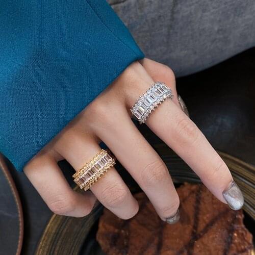VENTFILLE 925 Sterling Silver Shiny Micro Zircon Ring for Women Personal Light luxury Temperament Open Ring Jewelry 2021 New