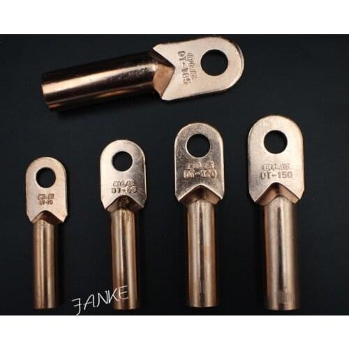 1piece DT-400 400mm2 Cable Lug Terminal Connector Copper Tone for 21mm Dia Bolt Electric power fittings National Standard