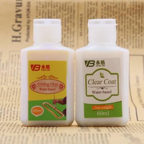 60ml Gilding Glue for Gold Leaf Foil Gold Flakes Arts Craft Paper Home Decoration Water-based Environmental Glue