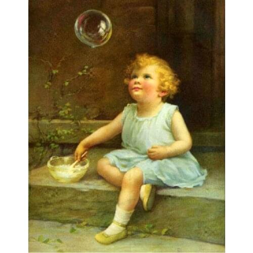 DIY 5D Full Diamonds Embroidery girl square Diamond Painting Cross Stitch Kits Diamond Mosaic girl icon Home Decoration