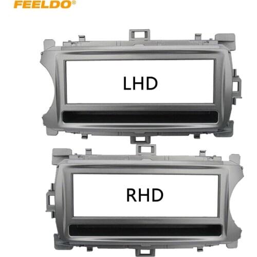 FEELDO Car Stereo 1Din Dash Panel Fascia Frame Adapter For Toyota Yaris (XP130) Face Plate Frame Refitting Trim Kit RHD/LHD