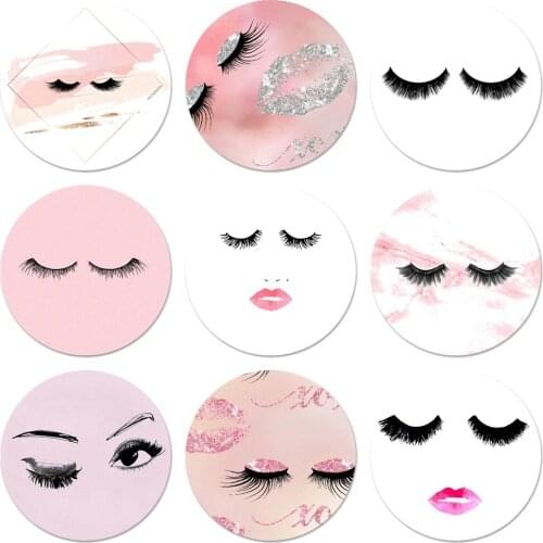 58mm eyelash Makeup Lip Brooch Pin Cosplay Badge Accessories For Clothes Backpack Decoration Gift