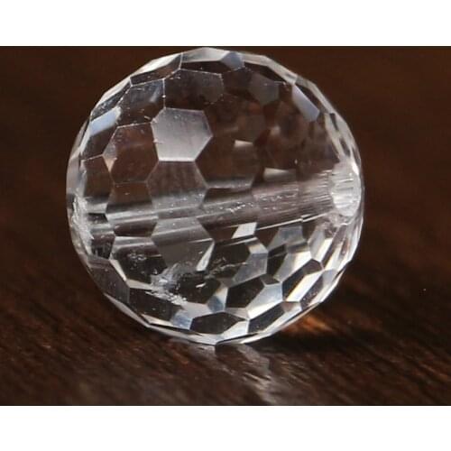 Natural White Crystal Beads With Diamond face Beads for Women and Girl as Birthday Present Used to Make bracelets and Necklace