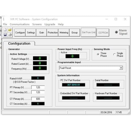 CDVR DIGITAL VOLTAGE REGULATOR SOFTWARE ForCat