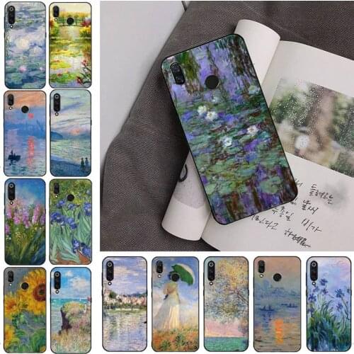Claude Monet Oil Painting Sunflower Phone Case For Redmi note 8Pro 8T 9 Redmi note 6pro 7 7A 6 6A 8 5plus note 9 pro case