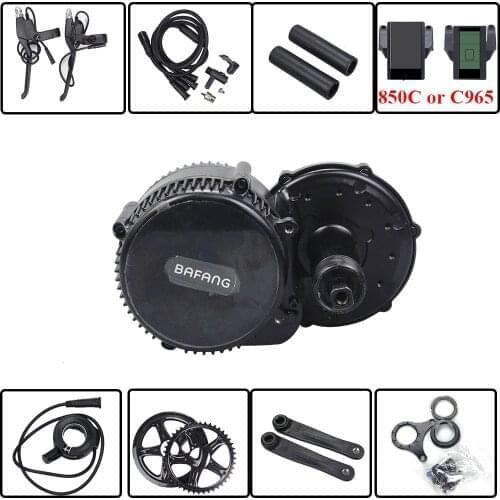 8fun/bafang BB 68MM 100MM 120MM motor 48v 750W C965 850C display BBS02b mid crank Motor eletric bicycle kits