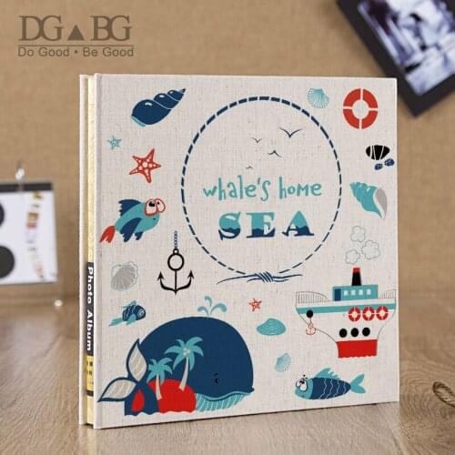 Photo Album Self Adhesive Dust Free Scrapbook for Baby Family Linen Cover DIY Gift Magnetic Travel Travel Book 40 Sticky Pages
