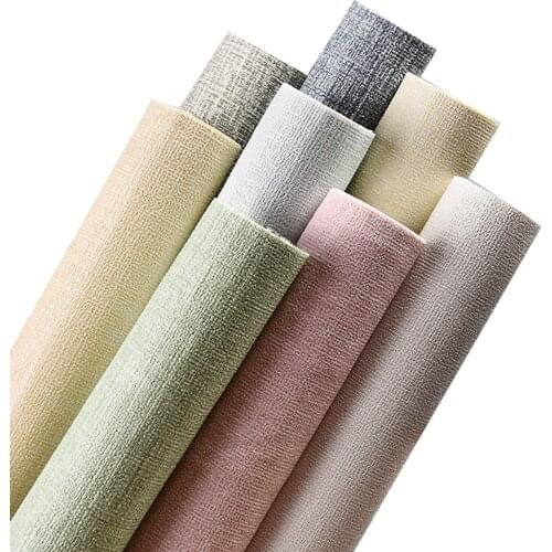 Faux Linen Textured Wallpaper Removable Self Adhesive Stick Contact Paper Wall Door for Accent Wall Bedroom Hot Wallpapers