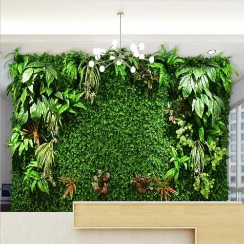 Artificial Plant Lawn DIY Background Wall Simulation Grass Leaf Wedding Home Decoration 40 *60cm Carpet Turf Office Decor