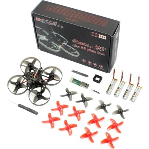 Happymodel Mobula7 75mm Crazybee F3 Pro OSD 2S BWhoop FPV Racing Drone Quadcopter w/ Upgrade BB2 ESC 700TVL BNF Compatible Frsky