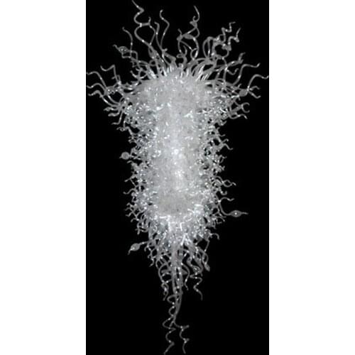 Hand Blown Murano Glass Chandeliers Transparent Hanging Pendant Lamps