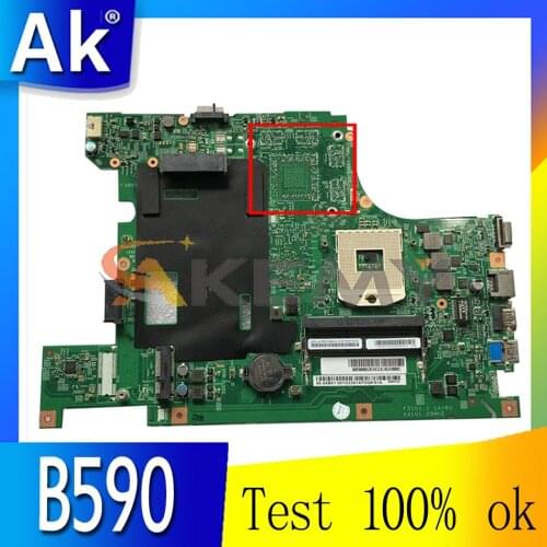 Akemy 48.4TE06.011 90002022 Motherboard For Lenovo B590 V580C B580 Laptop Motherboard PGA989 HM70 DDR3 100% Test Work