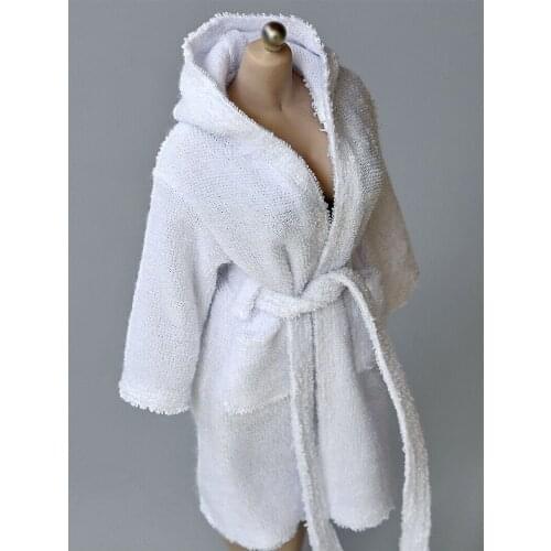 1/6 Soldier model clothing accessories bathrobe hooded towel material unisex for 12 inch action figure