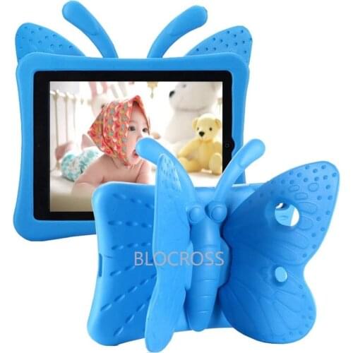 Cartoon Cute Case for Apple iPad Air 2 Air 1 9.7 2017 2018 Kids Butterfly Stand EVA Shockproof for IPad 10.2inch 7/8th Gen Cover