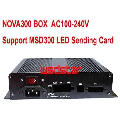 NOVA300 BOX LED sending card box Support MSD300 LED Sending Card AC100-240V MW LED Power Supply Inside New Hot Sales
