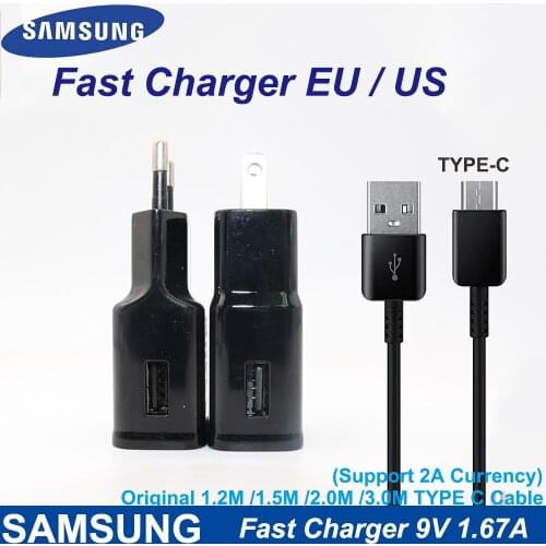Original Samsung Charger Fast charging Adapter 100CM USB 3.1 Type-C Cable For Galaxy S20 Ultra S10 Plus S10e S8 S9 + A31 A51 A71