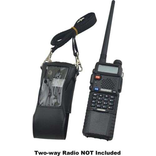 BAOFENG 5r walkie talkie Soft Leather Case holder for 3800mAh extended baofeng radio UV-5R BF-UV5R UV-5RA UV-5RE