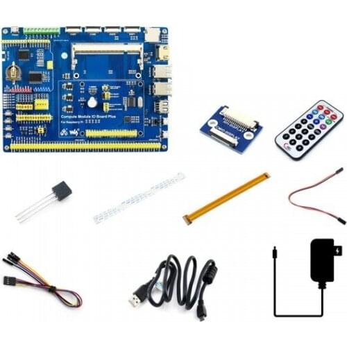 Raspberry Pi Compute Module 3+ Kit Type A, NO CM3+ IO Board, HDMI LCD, DS18B20, IR Remote Controller