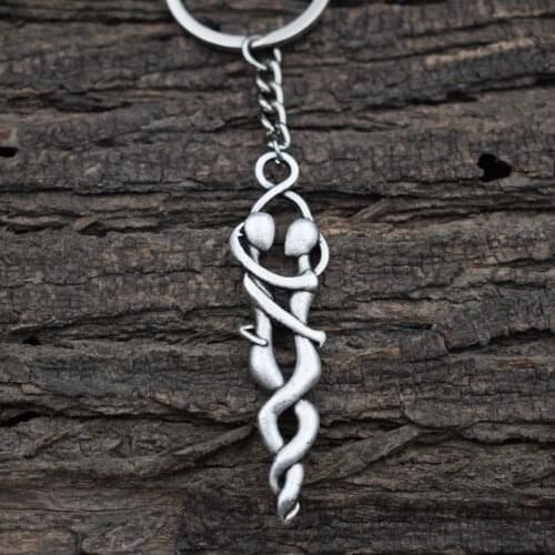 Romantic Lovers Embrace Keychain Lovers Hug Pendant Valentines Day Jewelry Gift