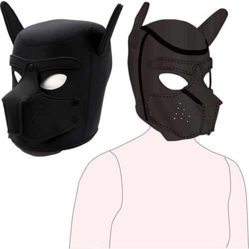 Sexy soft Dog play headgear Slave Restraint BDSM bondage fetish punishment toys Sex Tools For Couple SM Flirting Game