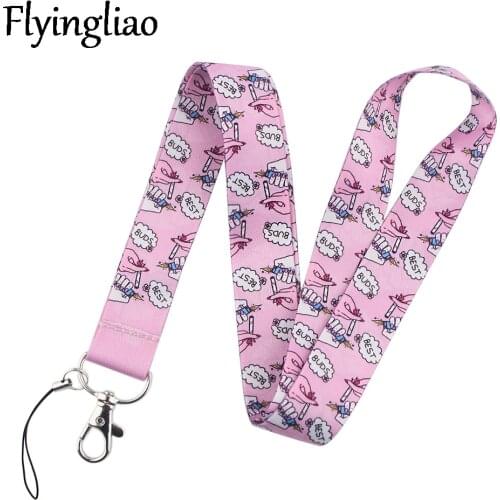 Best Friends Lanyard for Keys Phone Cool Neck Strap Lanyard for Camera Whistle ID Badge Cute webbings ribbons Gifts Decorations