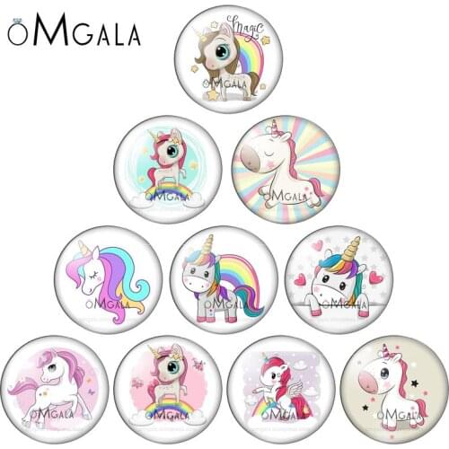 10pcs Cartoon Animal Photo Glass Cabochon 8/10/12/14/16/18/20/25mm Flat Back fit Round Pendant Ring BaseFor Diy Jewelry Making