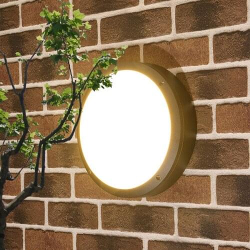 BEIAIDI 18W Outdoor Led Garden Porch Wall Light Waterproof Courtyard Aisle Balcony Wall Lamp Villa Hotel Exterior Wall Sconces