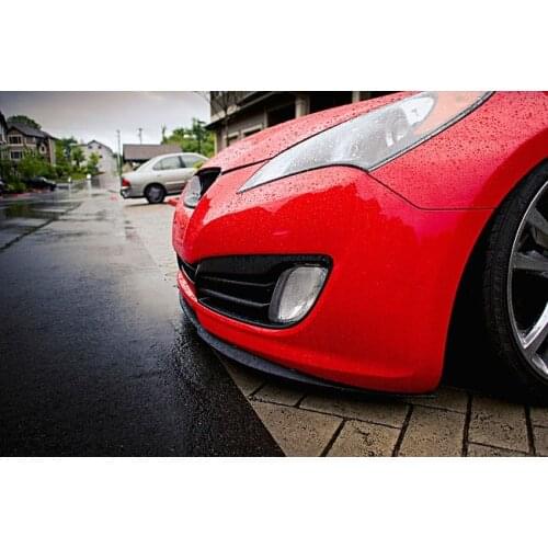 For Hyundai Genesis CUPRA R Front Bumper Lip Universal 3pcs Diffuser Black Bumper Lip Spoiler Body Kit Tuning Protector Quality