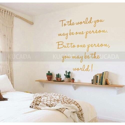 Vinyl Nordic Simplicity English Life Motto Wall sticker Living room Bedroom Home Decoration Art Murals JG4238