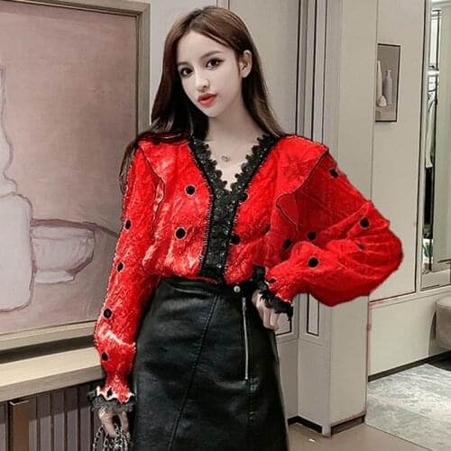 VOXYMOVOXY Polka Dot Blouses