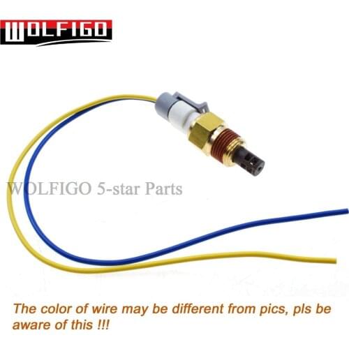 WOLFIGO New 2Pin Intake Air Temperature Sensor W/ Connector 2-Way Female Pigtail For IAT/MAT/ACT 25036751, 25037225, 25037334