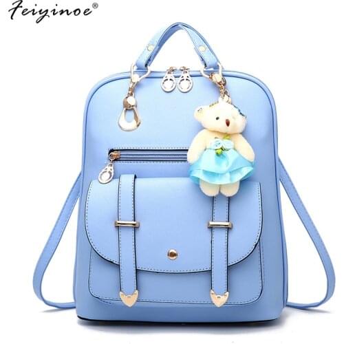 2020 Women Backpack New Shoulder Backpack Korean Version of The Fashion Backpack College Wind Lady Bags