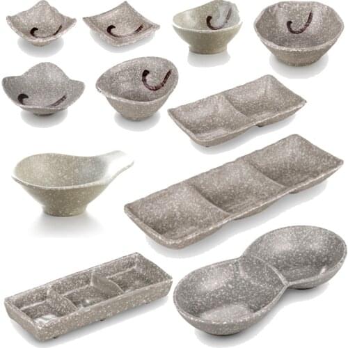 100% Melamine Dinnerware Restaurant Seasoning Dish Snack Plate Hot Pot Buffet Sauce Dish Imitation Porcelain Tableware