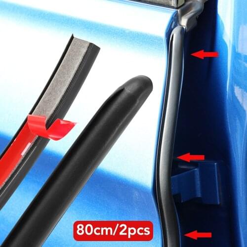 2PCS Car Door Rubber Seal Strip Filler for Volvo XC60 XC90 S60 S80 S90 V60 V90 T5 T6 Mazda 2 3 5 6 cx-3 cx-5 cx7 cx9 cx30