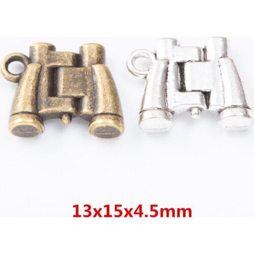 20 pieces of retro metal zinc alloy telescope pendant for DIY handmade jewelry necklace making 7379