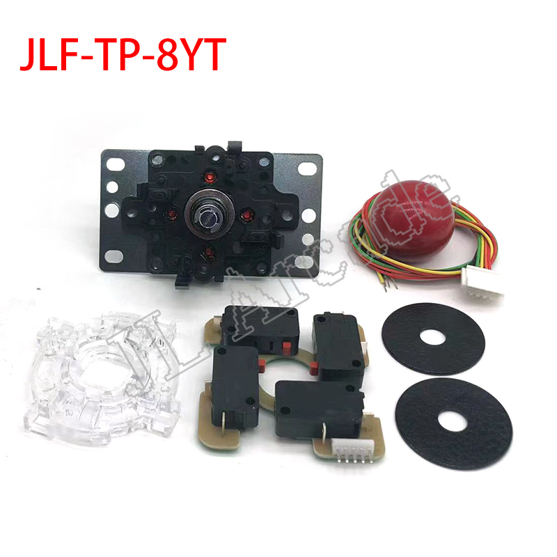 6 pcs of Official Original Sanwa JLF-TP-8YT joystick with 5-Pin Wiring Harness for Arcade Game Machine accessories/Cabinet Parts