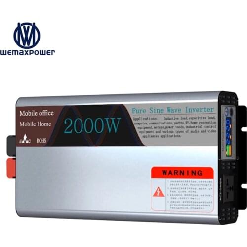 Off grid home car hybrid solar 12v 220v dc ac Pure sine wave 1000watt with led display inverter power inverter