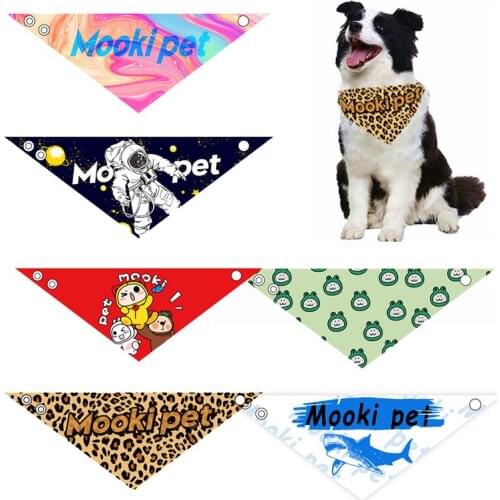 Dog Bandana Print Pet Dog Scarf for Small Dog Cat Bow Tie Adjustable Pet Grooming Cat Dog Accessories Pet Products Schnauzer