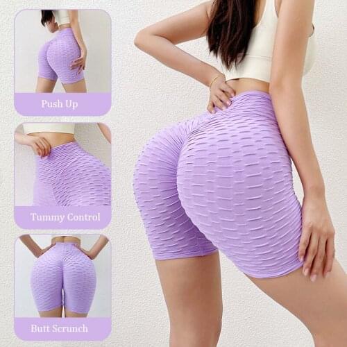 High Waist Seamless Sports Shorts Butt Scrunch Hip Push Up Tights Short Pants Super Stretchy Gym Running Shorts Sexy Activewear