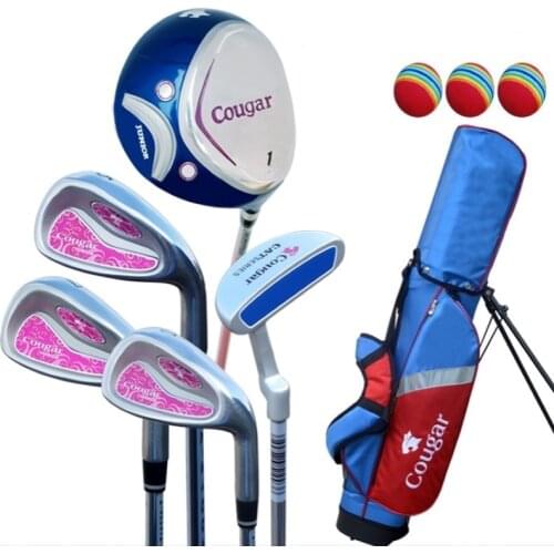 Childrens golf club sets bar boys and girls club for children beginners to practice golf packages graphite carbon fiber shaft