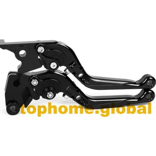 For Ducati 1198 S/R 2009 2010 2011 CNC Foldable Extendable Brake Clutch Levers Adjustable 1198S 1198R All Black