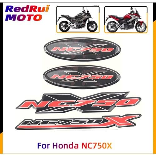 For Honda NC750X NC 750X Motorcycle Trunk Luggage Aluminum Case Panel 3D Stickers Decal Protector Fairing Emblem Badge Logo