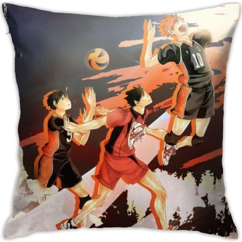 Haikyuu Cushion Decorative Pillows Home Decor Throw Pillow Decorativas Para haikyuu cosplay Volleyball Sofa Chair Pillow Case