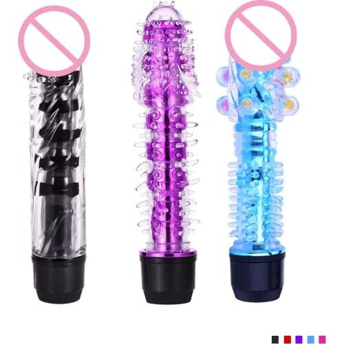 Crystal Mace Dildo Vibrator Women Masturbation Sex Toys G-Spot AV Wand Strong Vibration Vaginal Massage Adult Erotic Products