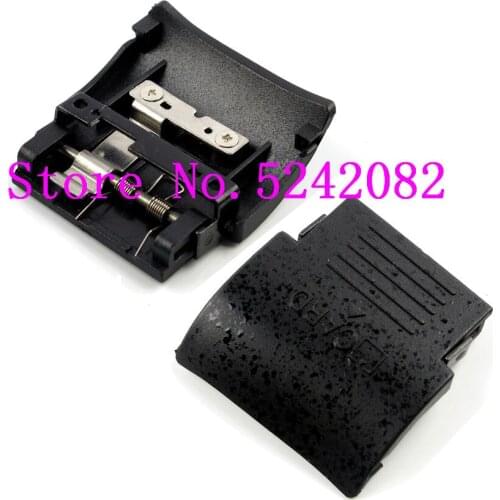 New SD Memory Card Chamber Door Cover For Nikon D90 With Spring and Metal Plate Camera