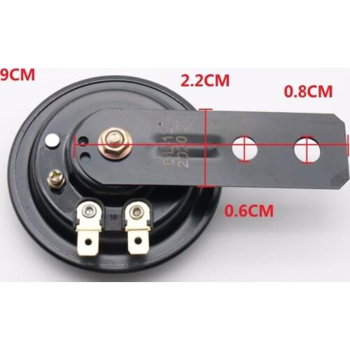 Motorcycle universal electric horn12V, 1.5A, 105dB waterproof round horn, moped for Buell Ulysses motorcycle