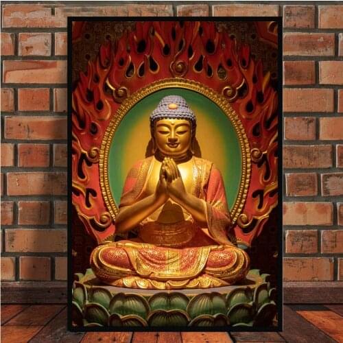 5D DIY Full Square/Round Drill Diamond Painting Religious Buddha Icon Beads Embroidery Cross Stitch Kit Mosaic Home Decor Sale