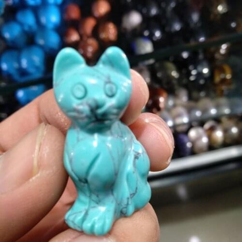 Natural crystal cat crystal small animal