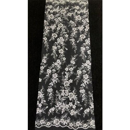 New lace fabric,heavy embroidery bridal lace fabric,rayon with clear sequins large patterns lace fabric 1 yard